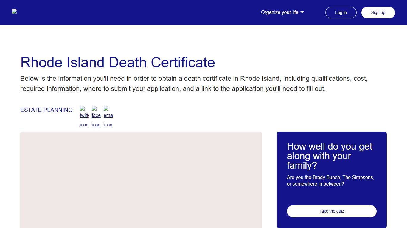Rhode Island Death Certificate Everplans